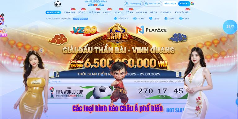 Các loại hình kèo Châu Á phổ biến