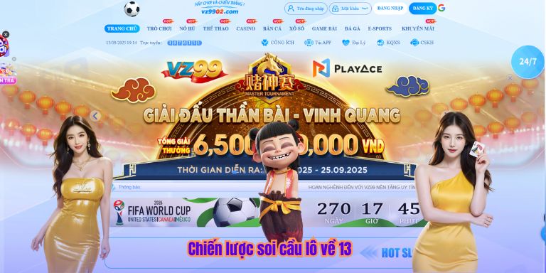 Chiến lược soi cầu lô về 13