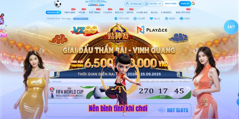 Nên bình tĩnh khi chơi