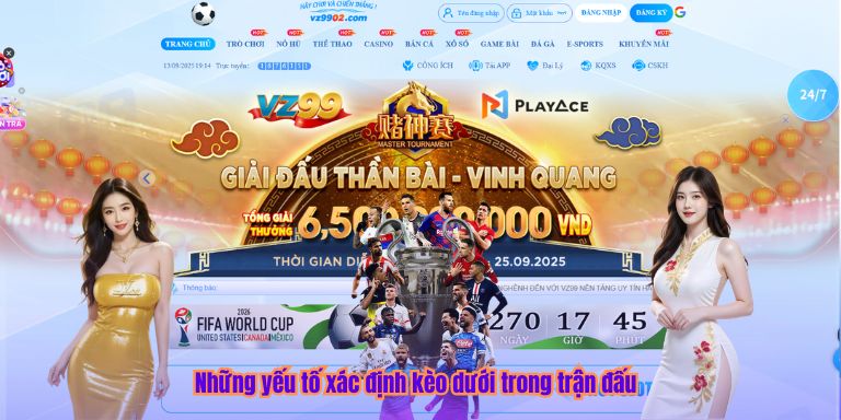 Những yếu tố xác định kèo dưới trong trận đấu